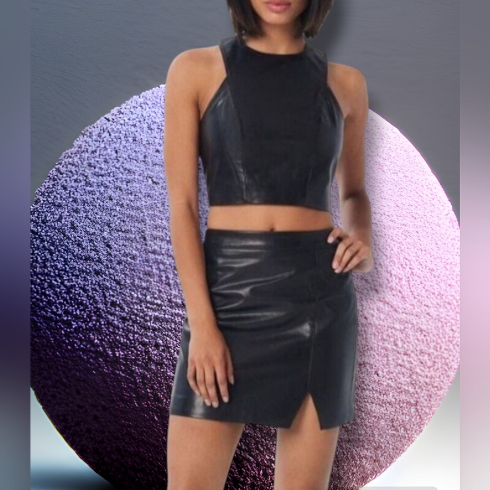 MSRP $198 Lita by by Ciara Leather Front Tank. Size XL. NWT